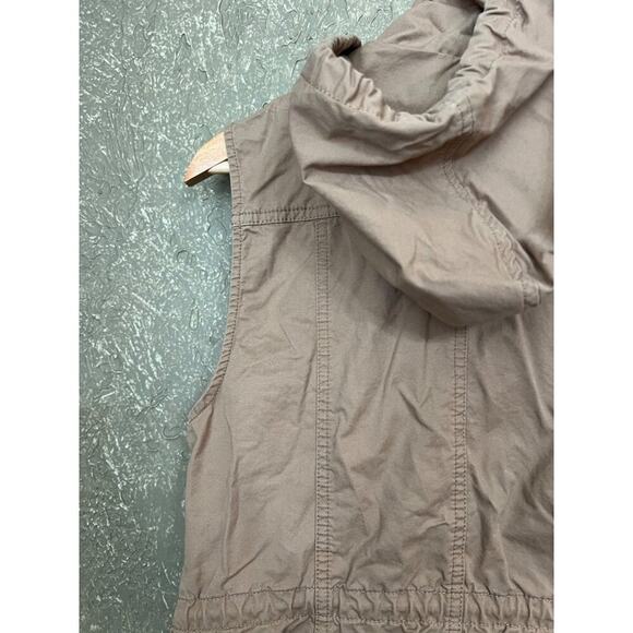 Love Tree Tan Hooded Utility Vest Women's Size Small - Picture 11 of 13